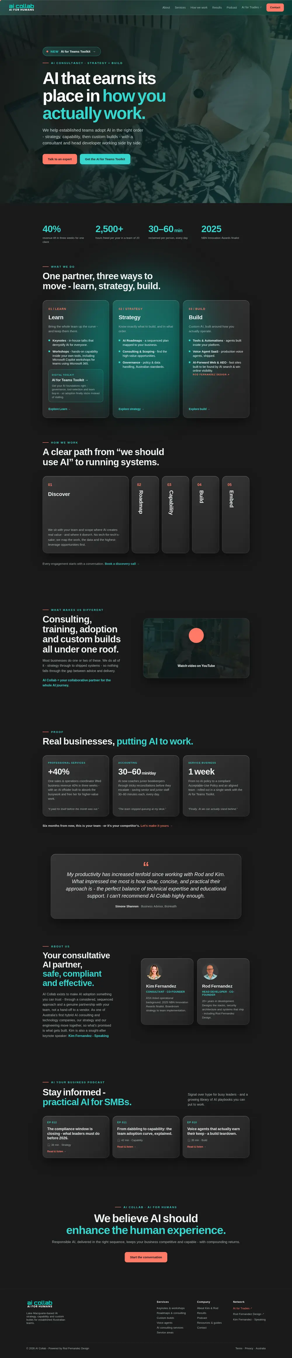 AI Collab full homepage