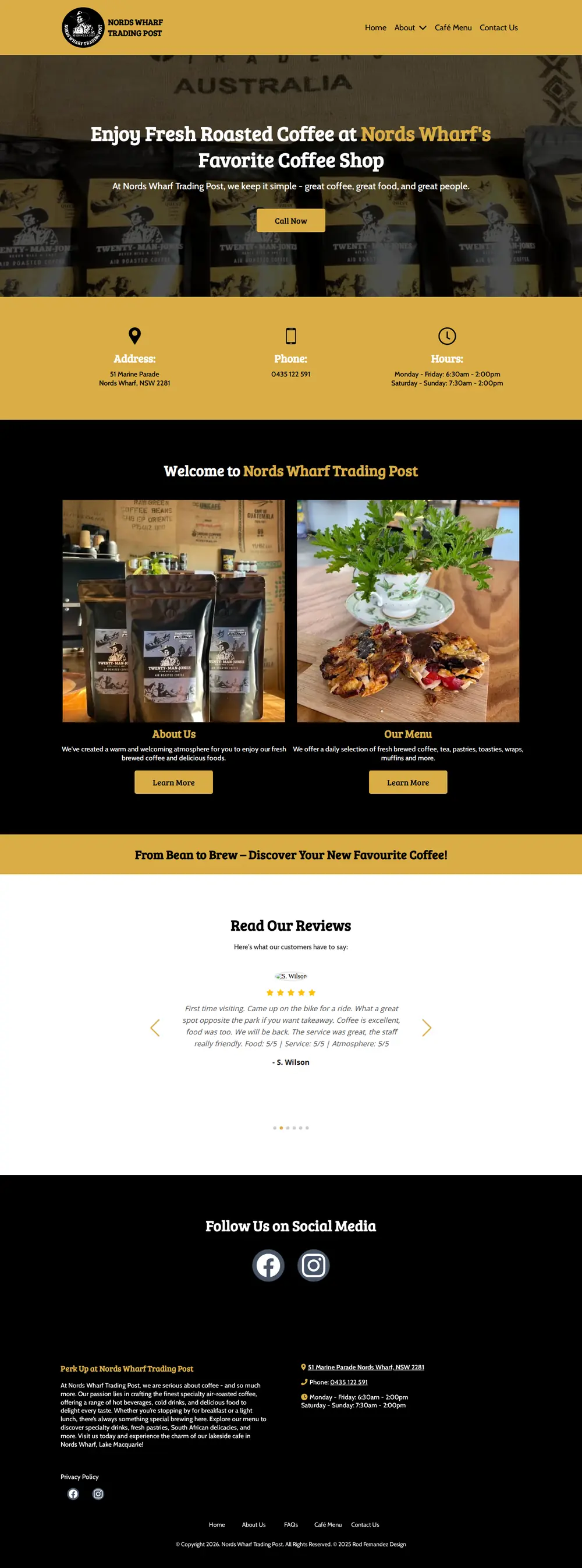 Nords Wharf Trading Post full homepage